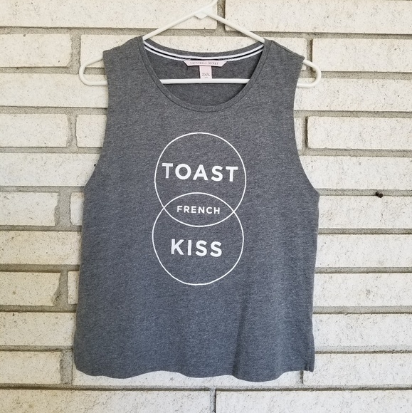 Victoria's Secret Tops - VICTORIA'S SECRET Gray muscle tank